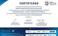 With a 47% increase in sales to the foreign market in the first half, Mantova is featured in the “Prêmio Exportação RS”