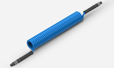 Polyurethane Spiral Coil with Nylon Fitting