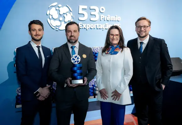Mantova es reconocida por su contribución a la industria de Rio Grande do Sul en la 53ª edición del Premio Exportación RS